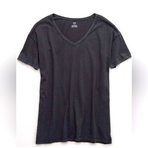 Aerie Distressed V Neck Boyfriend T-Shirt S NWT